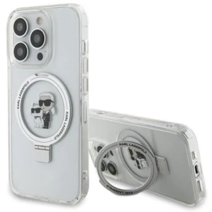 Karl Lagerfeld Ring Stand Karl&Choupette MagSafe case for iPhone 13 Pro Max - whiteeng