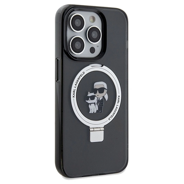 Karl Lagerfeld Ring Stand Karl&Choupette MagSafe case for iPhone 13 Pro Max - blackeng