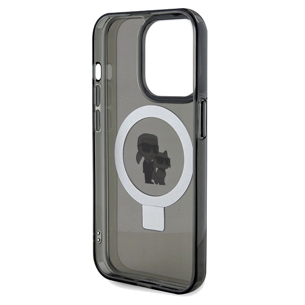 Karl Lagerfeld Ring Stand Karl&Choupette MagSafe case for iPhone 13 Pro Max - blackeng