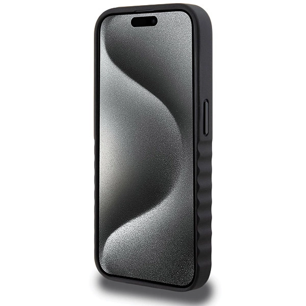 Mercedes Smooth Leather case for iPhone 15 Pro - blackeng