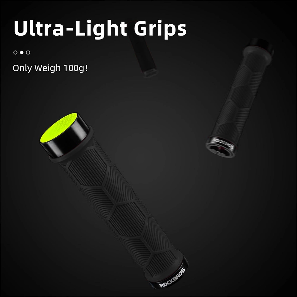 Rockbros 40720007001 bicycle grips with reflector - blackeng