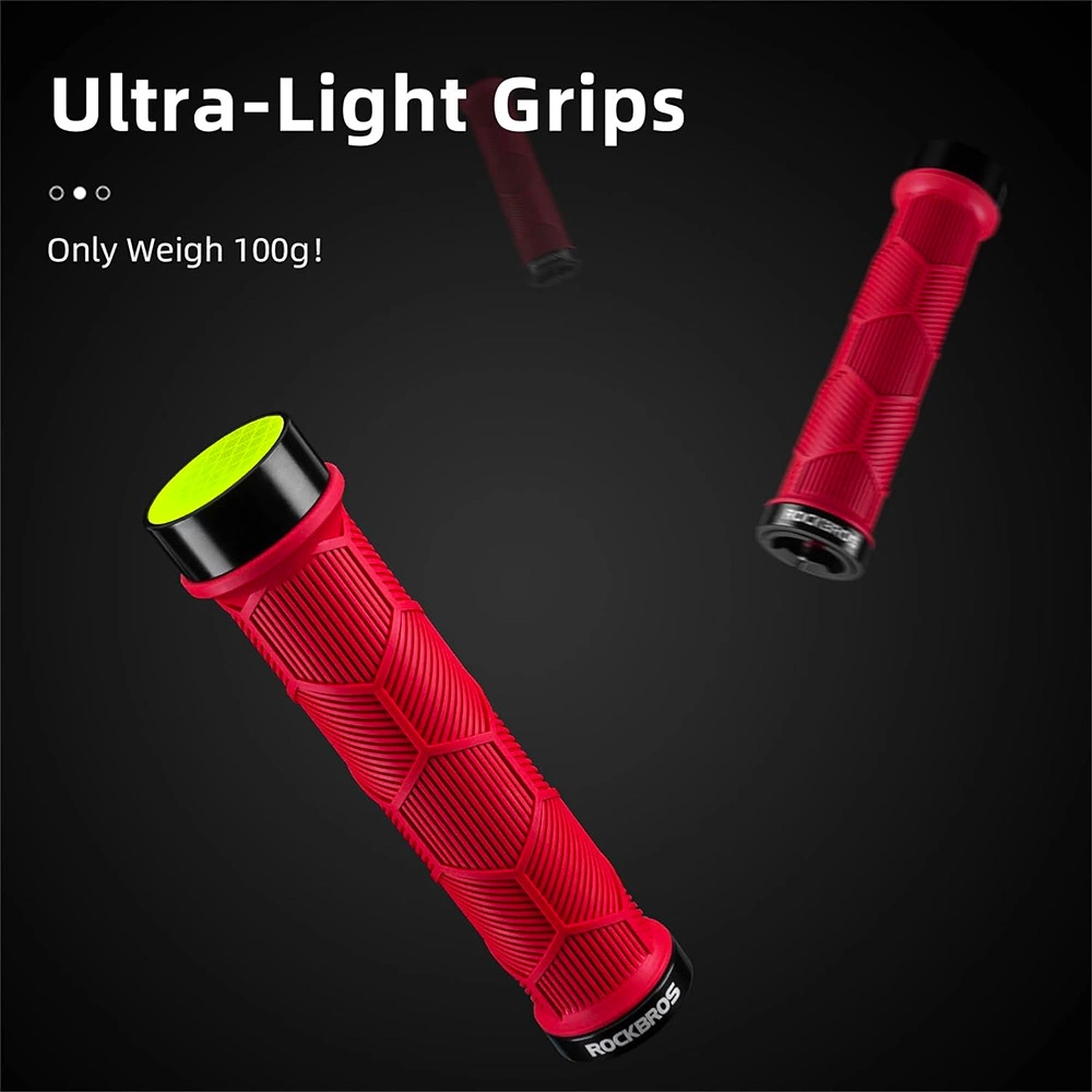 Rockbros 40720007002 bicycle grips with reflector - redeng