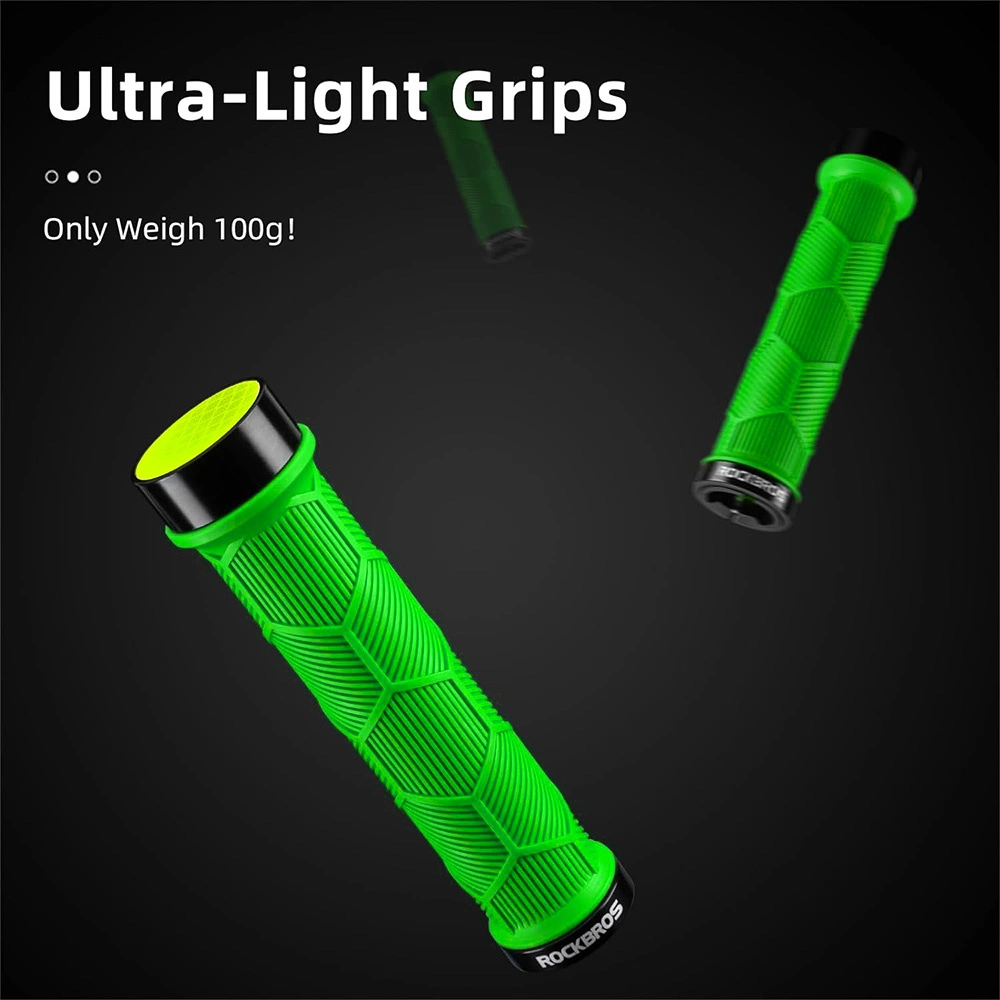 Rockbros 40720007005 bicycle grips with reflector - greeneng