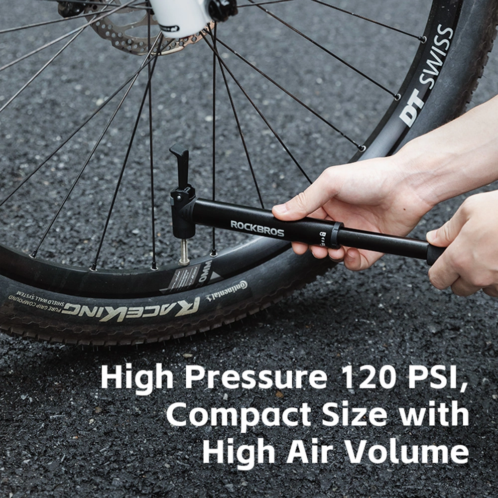 Rockbros 42320010001 Bicycle Pump Hand + Screwdriver - Blackeng