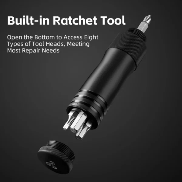Rockbros 42320010001 Bicycle Pump Hand + Screwdriver - Blackeng