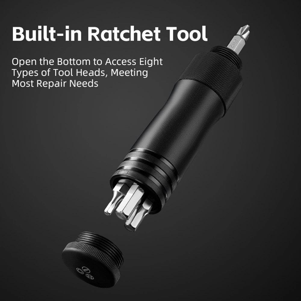 Rockbros 42320010001 Bicycle Pump Hand + Screwdriver - Blackeng