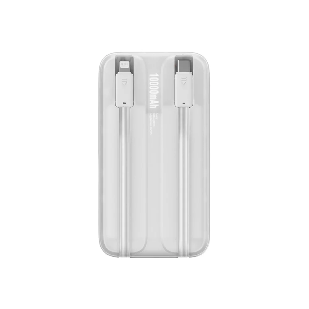 Baseus Comet Series powerbank with display 10000mAh 22.5W - white + USB-A - USB-C cableeng