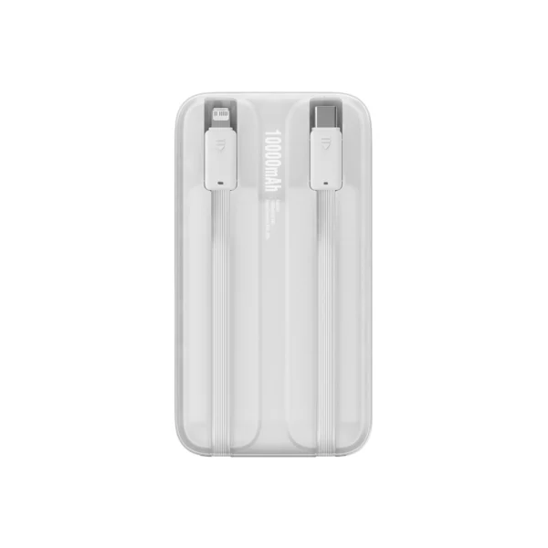 Baseus Comet Series powerbank with display 10000mAh 22.5W - white + USB-A - USB-C cableeng