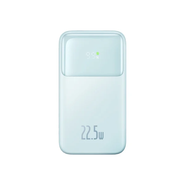 Baseus Comet Series powerbank with display 10000mAh 22.5W - blue + USB-A - USB-C cable 0.3m - whiteeng