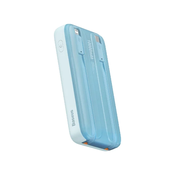 Baseus Comet Series powerbank with display 10000mAh 22.5W - blue + USB-A - USB-C cable 0.3m - whiteeng