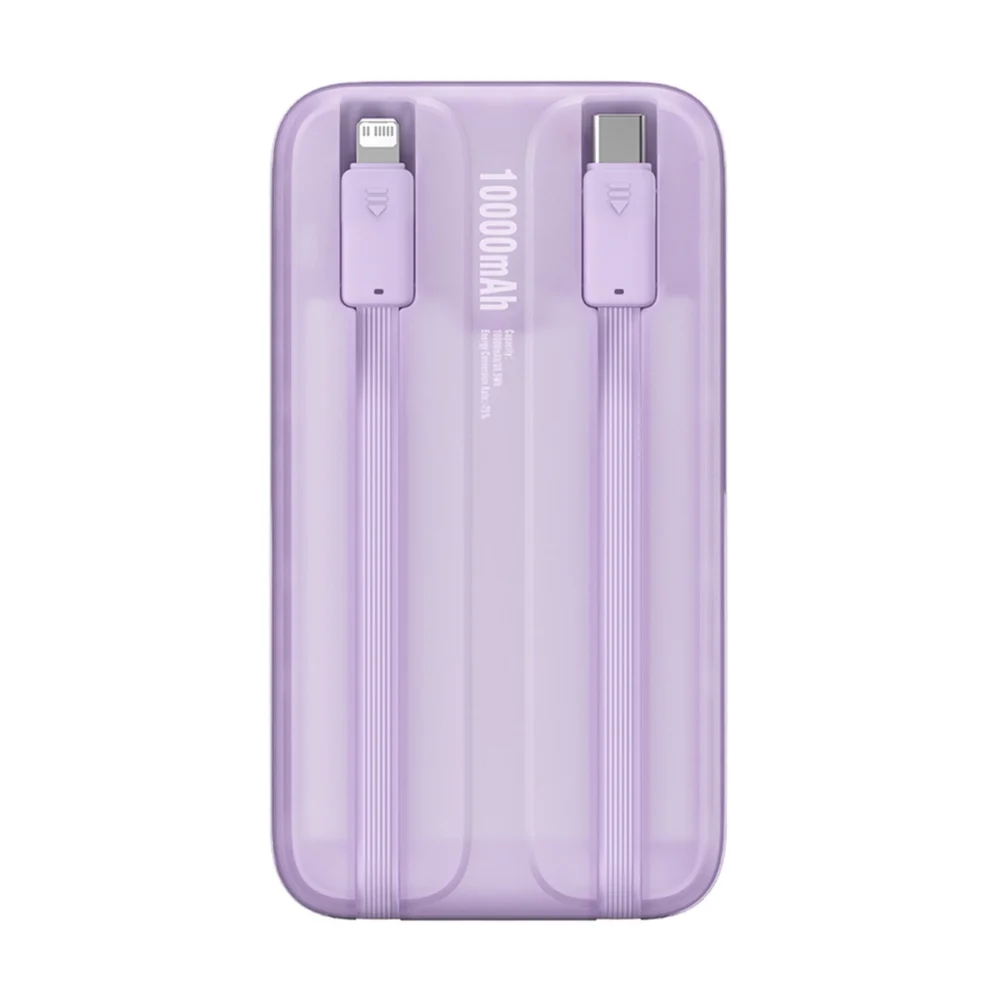 Baseus Comet Series powerbank with display 10000mAh 22.5W - purple + USB-A / USB-C cableeng
