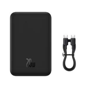 Baseus Magnetic Mini 20000 mAh 20W Powerbank - black + USB-C / USB-C cableeng
