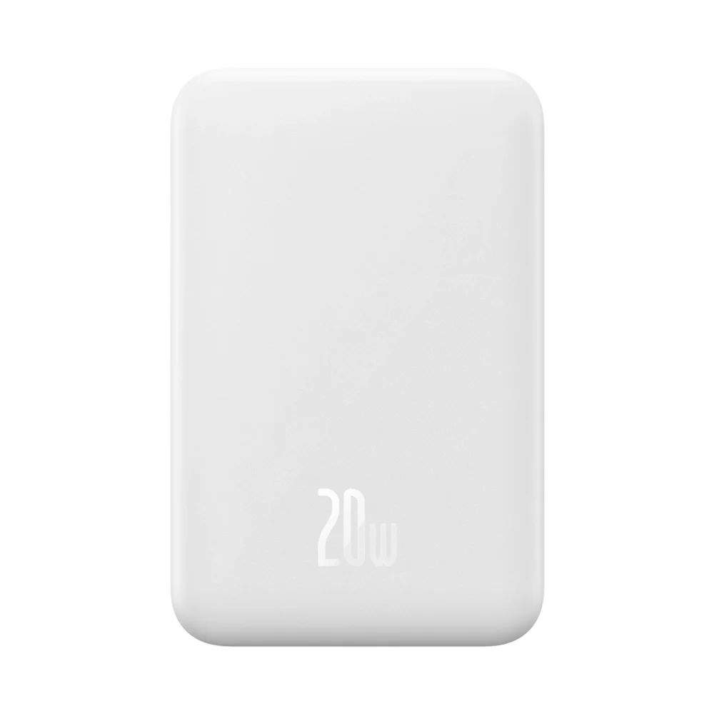 Baseus Magnetic Mini 20000 mAh 20W power bank - white + USB-C / USB-C cableeng