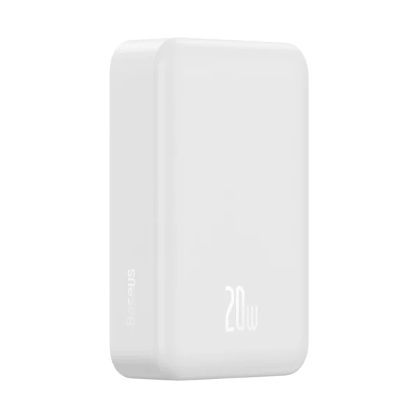 Baseus Magnetic Mini 20000 mAh 20W power bank - white + USB-C / USB-C cableeng