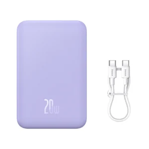 Baseus Magnetic Mini 20000 mAh 20W Powerbank - purple + USB-C / USB-C cableeng