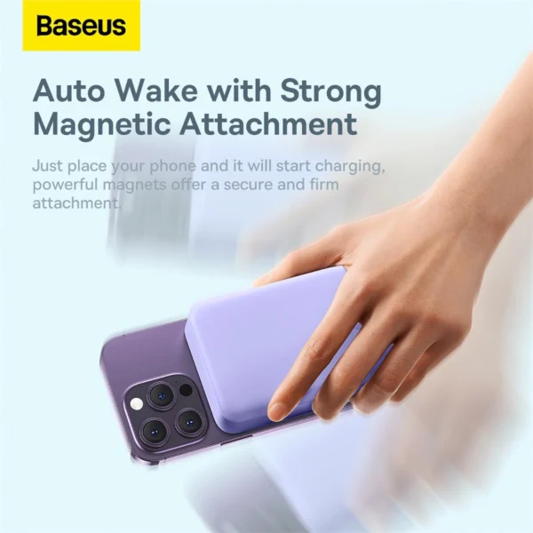 Baseus Magnetic Mini 20000 mAh 20W Powerbank - purple + USB-C / USB-C cableeng