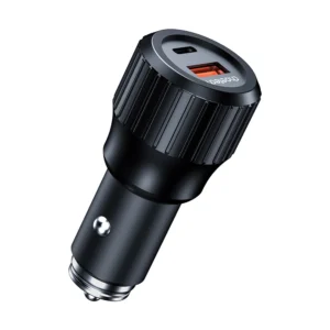 Choetech TC0010 USB-C USB-A PD 63W car charger - blackeng