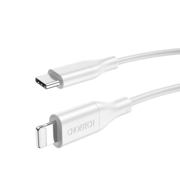 Choetech IP0040 USB-C / Lightning MFi PD 30W 1.2m cable - whiteeng