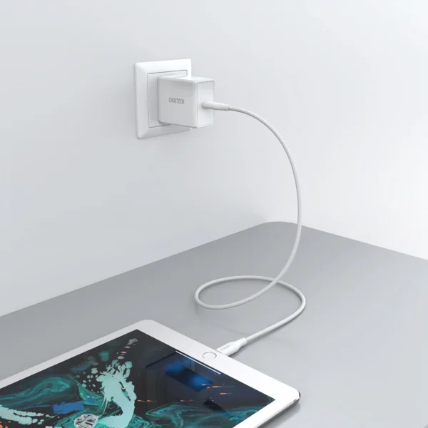Choetech IP0040 USB-C / Lightning MFi PD 30W 1.2m cable - whiteeng