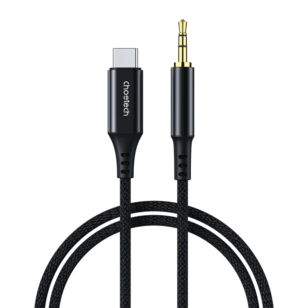 Choetech AUX008 USB-C / mini jack 3.5mm cable 2 m - blackeng