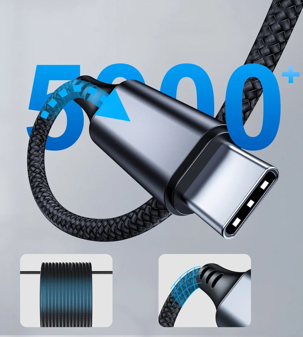 Choetech AUX008 USB-C / mini jack 3.5mm cable 2 m - blackeng