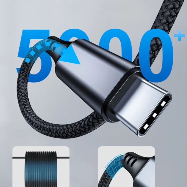 Choetech AUX008 USB-C / mini jack 3.5mm cable 2 m - blackeng