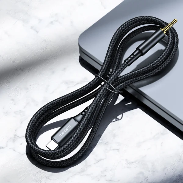 Choetech AUX008 USB-C / mini jack 3.5mm cable 2 m - blackeng
