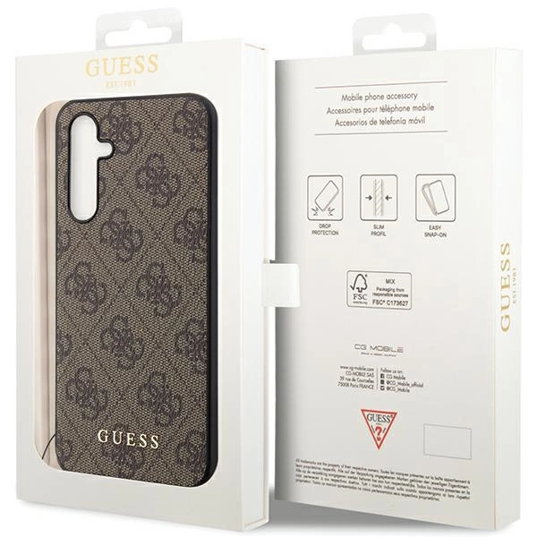 Guess GUHCS23FEGF4GBR S23 FE S711 brown/brown hardcase 4G Charms Collectioneng