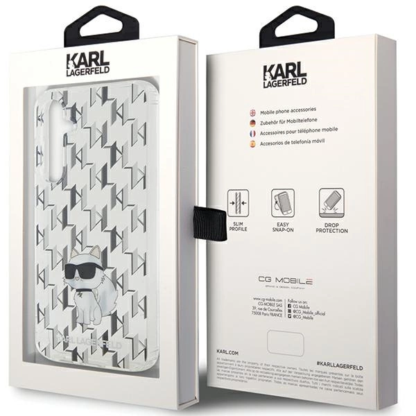 Karl Lagerfeld KLHCS23FEHNCMKLT S23 FE S711 transparent hardcase Monogram Choupetteeng