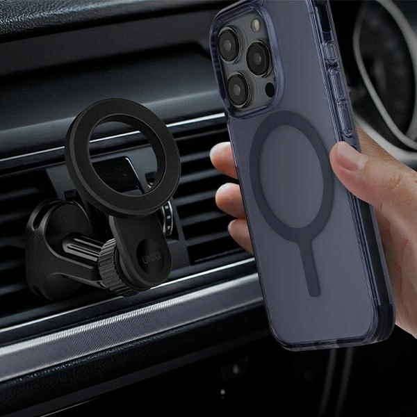 Uniq Trelix Car magnetic car holder for air vent - blackeng