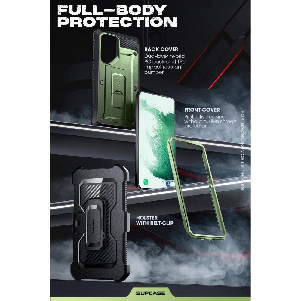 Unicorn Beetle Pro Supcase case for Samsung Galaxy S23 Ultra - dark greeneng