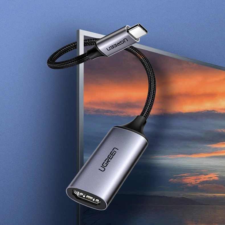 Ugreen USB Type C - HDMI 2.0 4K@60 Hz Thunderbolt 3 adapter for MacBook / PC gray (70444)eng