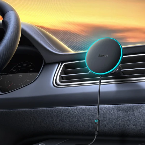 [RETURNED ITEM] [RETURNED ITEM] MagSafe 15W USB C 25W Baseus CW01 inductive car charger - blackeng