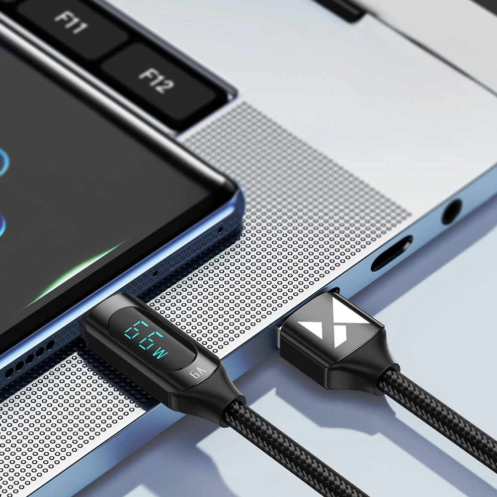 [RETURNED ITEM] Wozinsky WUACC2 USB A - USB C Cable with Display 66W 6A 2m - Blackeng