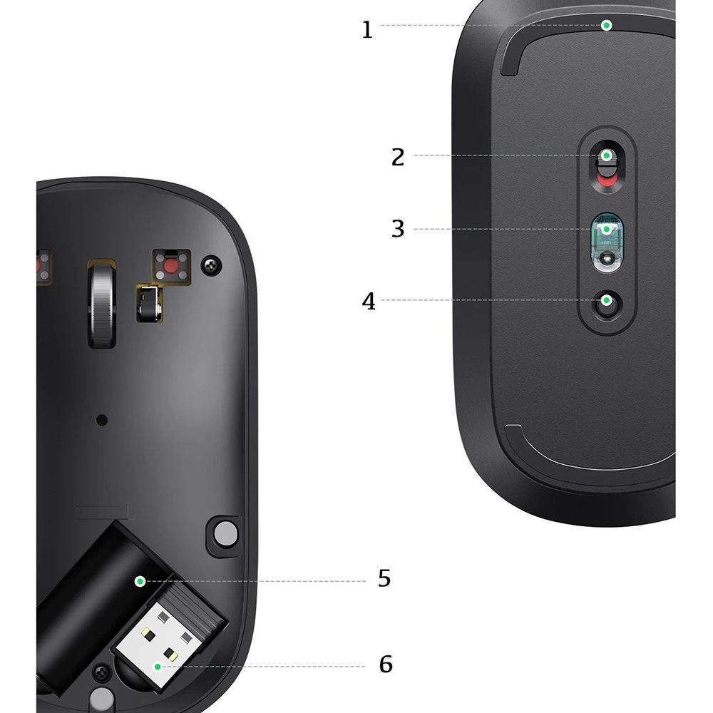 [RETURNED ITEM] Ugreen handy wireless mouse USB black (MU001)eng