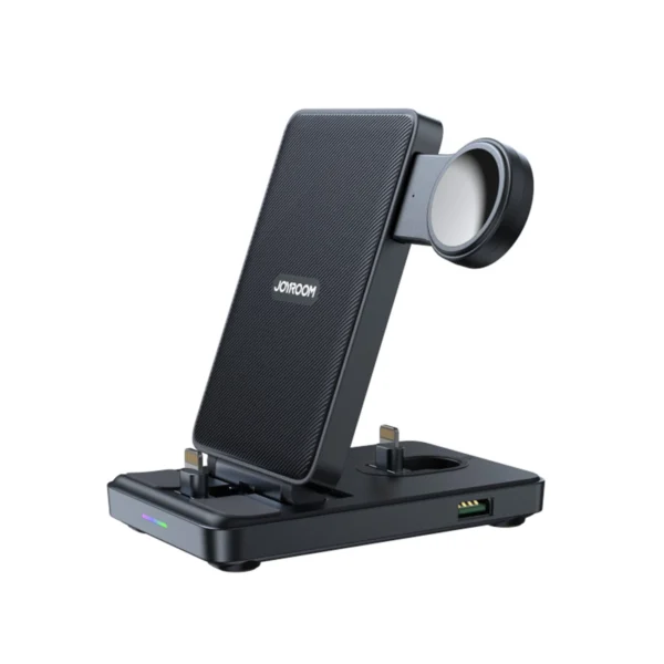Joyroom JR-WQS02 iPhone AirPods Apple Watch 4in1 charging station foldable - blackeng