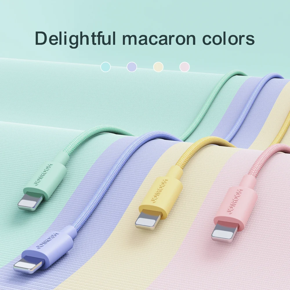 Joyroom Colorful Data Cable S-2030M13 USB-A / Lightning 2.4A 2m - pinkeng