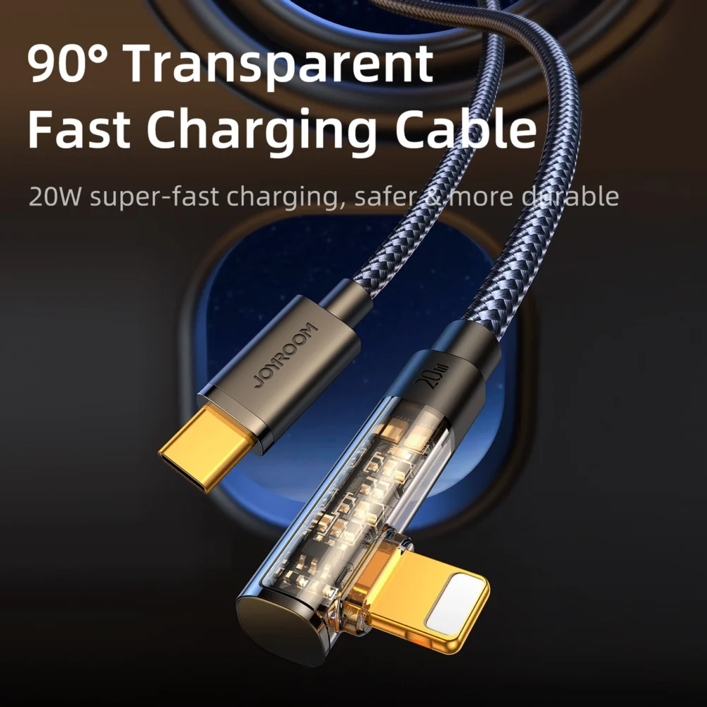 Joyroom Gaming Cable S-CL020A6 Lightning (angled) / USB-C (straight) 20W 1.2 m - blueeng