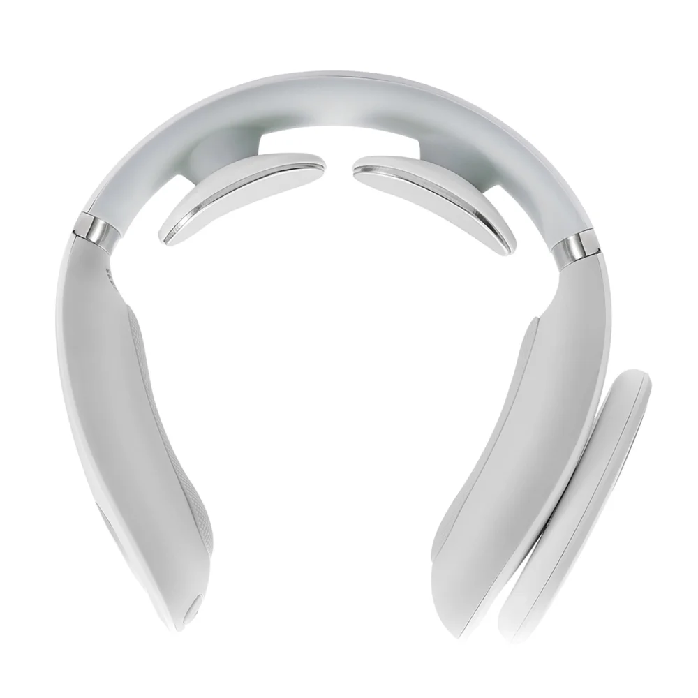 SKG 4098E neck massager, electrostimulator with compress - whiteeng