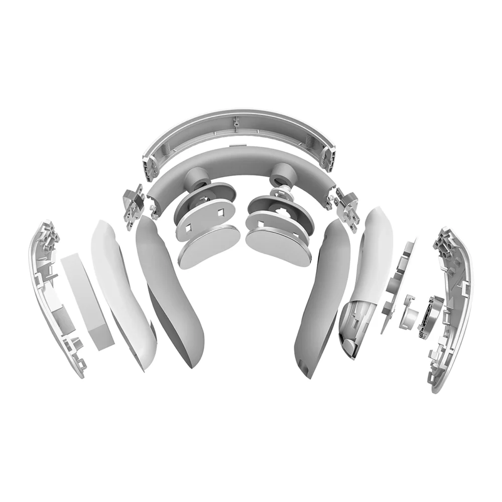 SKG 4098E neck massager, electrostimulator with compress - whiteeng