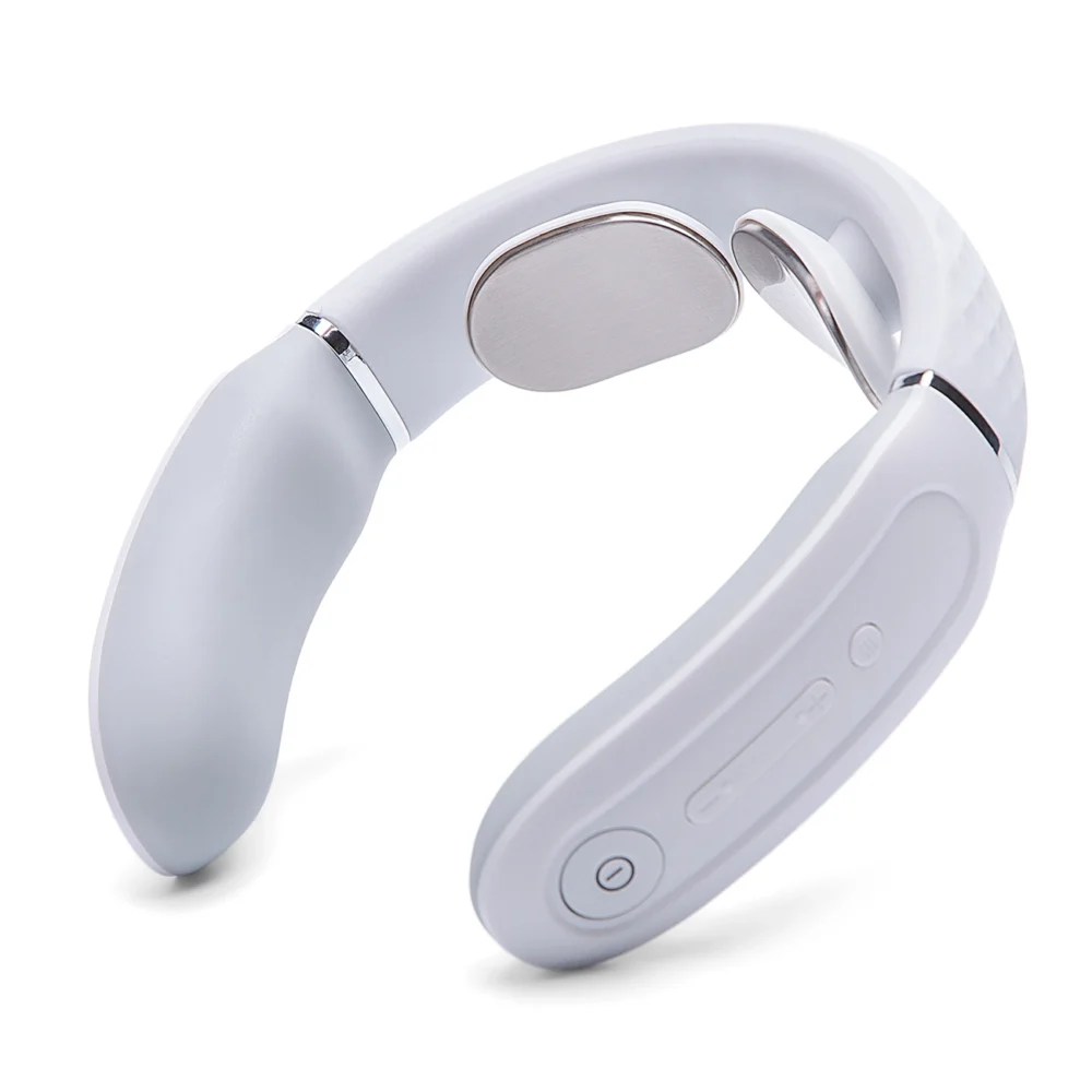 SKG 4356E neck massager with electrostimulation and compress - whiteeng