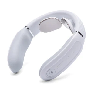 SKG 4356E neck massager with electrostimulation and compress - whiteeng