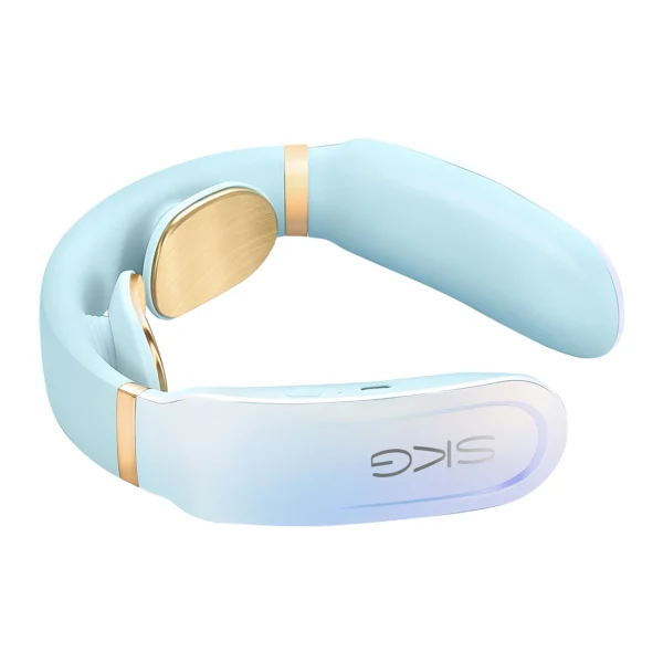 SKG K6E neck massager, electrostimulator with compress - blueeng