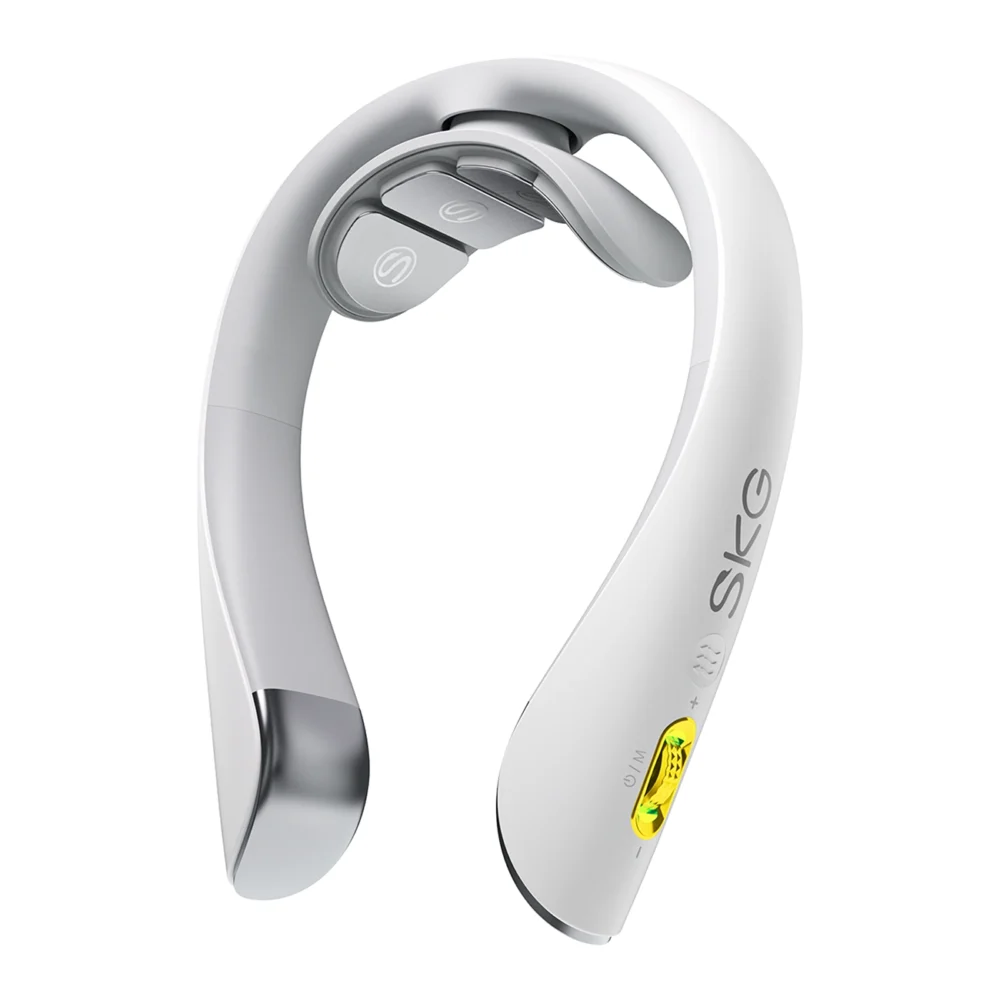 SKG K5 Pro massager, electrostimulator for the neck with compress - whiteeng