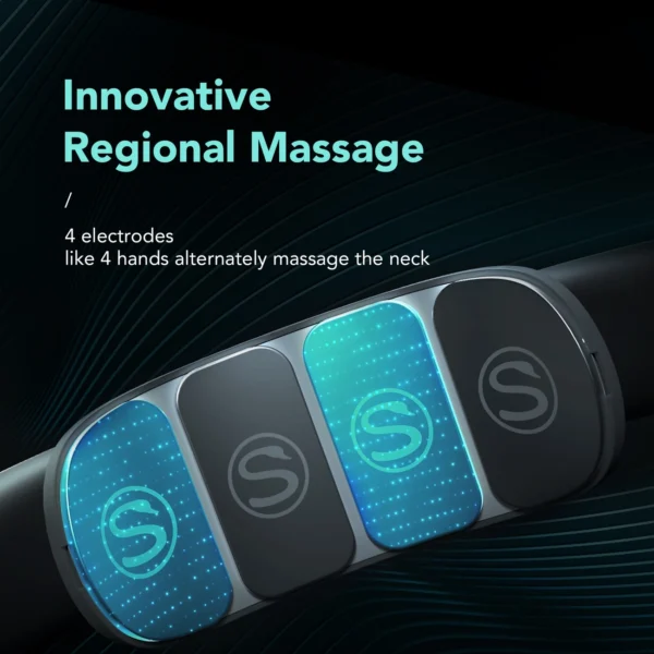 SKG K5 Pro massager, electrostimulator for the neck with compress - whiteeng