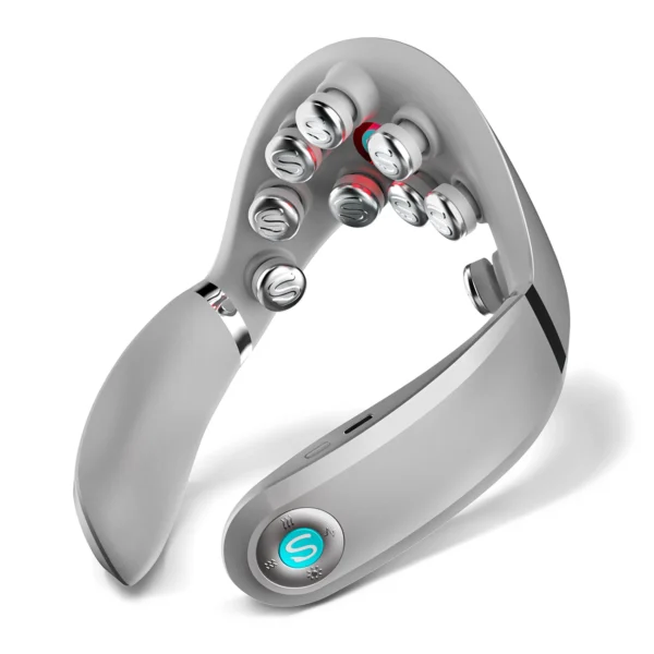 SKG G7 Pro-E neck massager with red light therapy and compress - grayeng