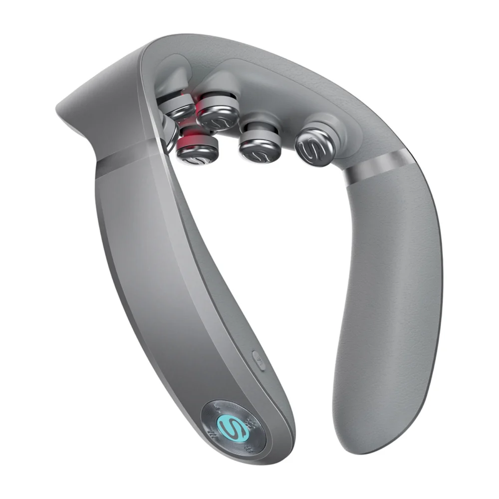 SKG G7 Pro-E neck massager with red light therapy and compress - grayeng