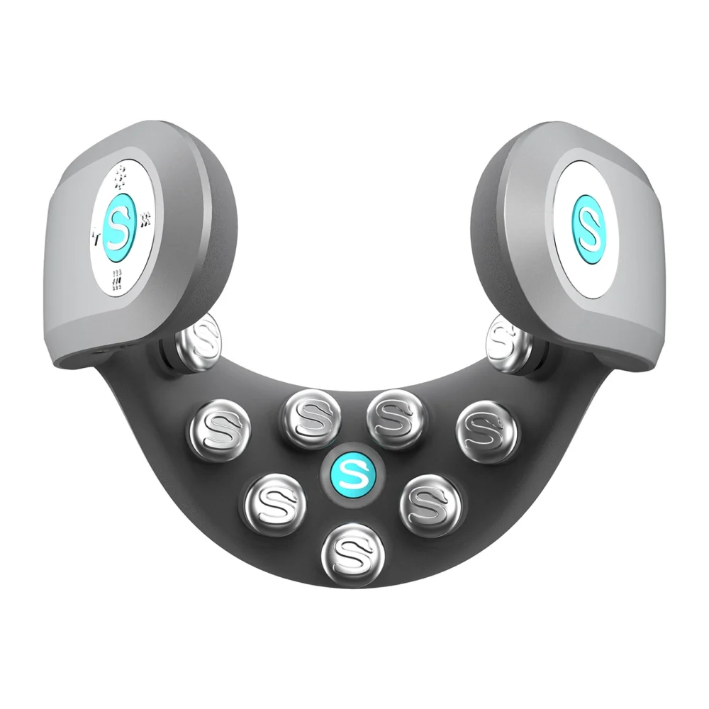 SKG G7 Pro-E neck massager with red light therapy and compress - grayeng