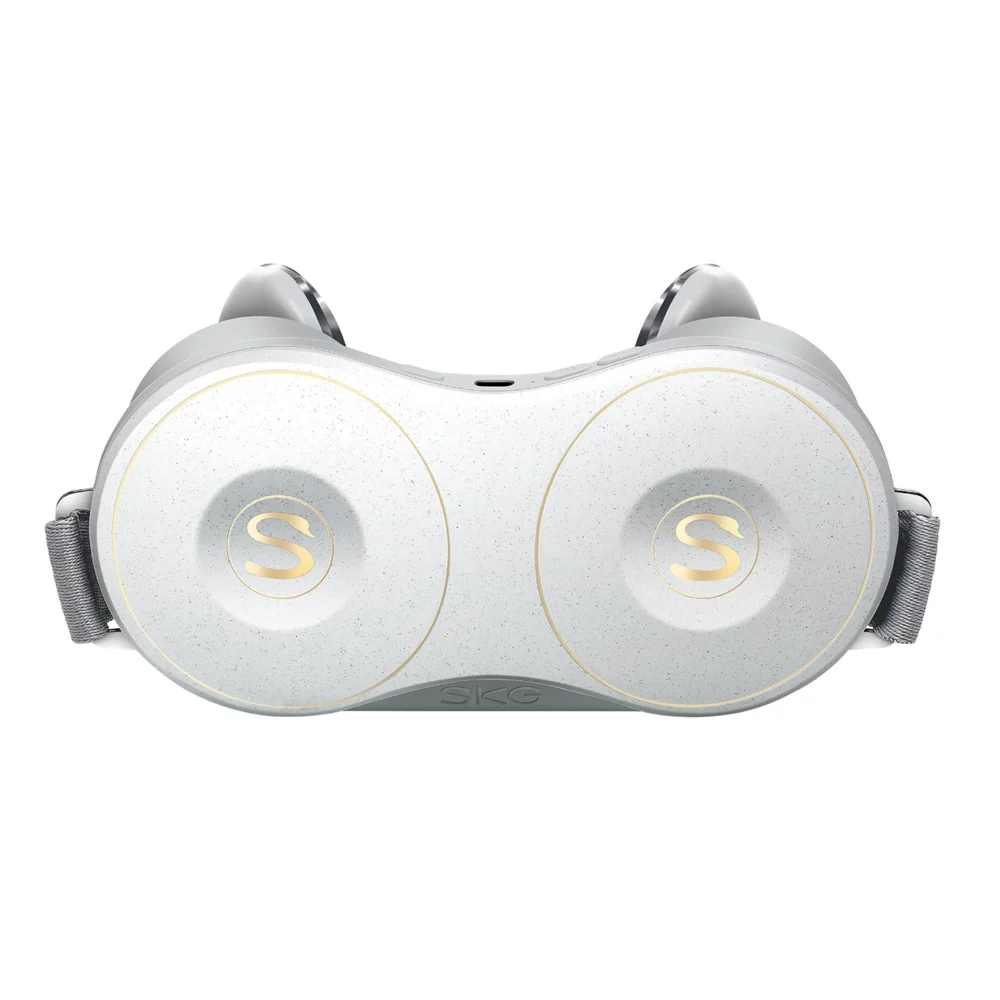 SKG H7-E neck massager with compress and red light - whiteeng