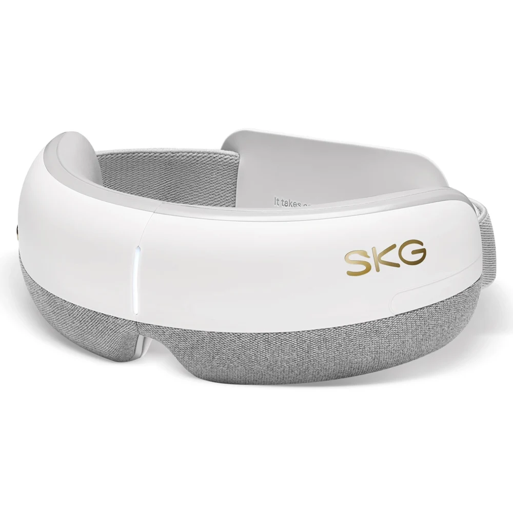 SKG E3-EN eye massager with compress and music - whiteeng